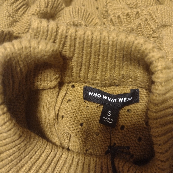 NWT  Who What Wear Sweater Ruffle Top Small - Picture 5 of 6